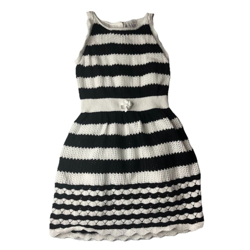 Janie And Jack‎ Girls Stripe Knit Halter Dress Size 6